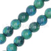 Creez Perles rondes Azurite Chrysocolle 8mm sur fil (1)