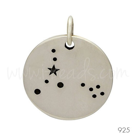 Achat Pendentif constellation du zodiaque Poissons argent 925 (1)