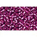 Achat en gros cc2218 perles de rocaille Toho 8/0 silver lined mauve (10g)