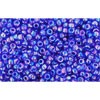 Creez avec cc87 perles de rocaille Toho 15/0 transparent rainbow cobalt (5g)