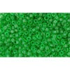 Vente en gros cc7 perles de rocaille Toho 15/0 transparent peridot (5g)