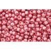 Achat cc291 - Toho frøperler 11/0 transparent glanset rosa/lilla foret (10g)