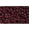 Acheter au détail cc46f perles de rocaille Toho 11/0 opaque frosted oxblood (10g)