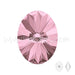 Cristal Cristal 4122 oval rivoli crystal antique pink 14x10.5mm (1) - LaMercerieDesCopines